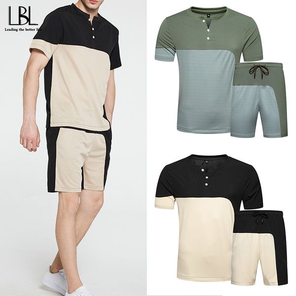 casual tracksuit men summer new sportswear men's short sets patchwork t shirts + shorts 2 pieces set male suit fitness clothing, Gray
casual tracksuit men summer new sportswear men's short sets patchwork t shirts + shorts 2 pieces set male suit fitness clothing, Gray