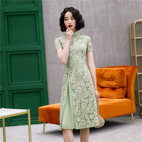 novelty split qipao chinese classic prom dress women mandarin collar cheongsam vintage button print flower vestidos, Red
novelty split qipao chinese classic prom dress women mandarin collar cheongsam vintage button print flower vestidos, Red