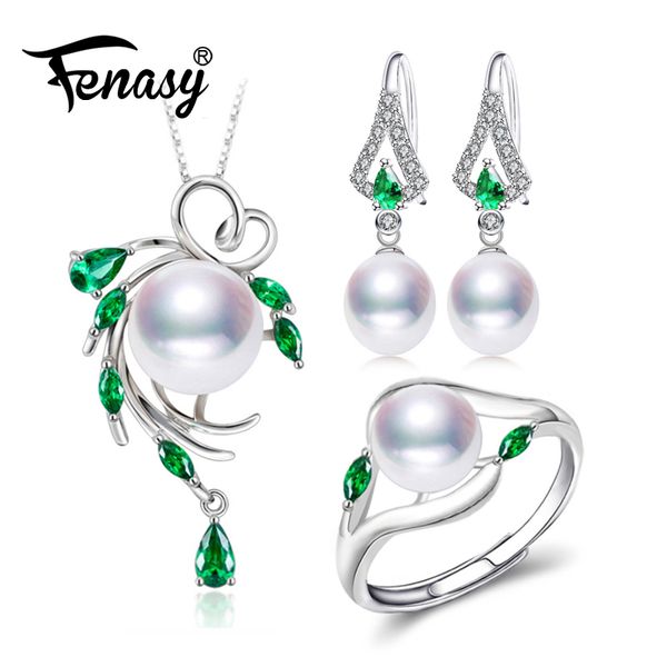fenasy 925 sterling silver jewelry sets emerald natural pearl drop earrings necklaces pendants for women engagement ring set, Black
fenasy 925 sterling silver jewelry sets emerald natural pearl drop earrings necklaces pendants for women engagement ring set, Black