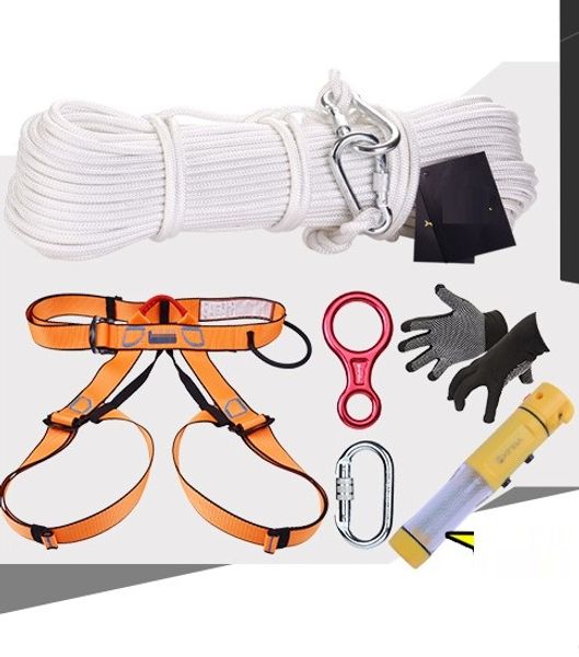 50--60m, 1100kg 8mm aerial work home life-saving tall building safety rope anti-fire steel wire rope harness, full set safe
50--60m, 1100kg 8mm aerial work home life-saving tall building safety rope anti-fire steel wire rope harness, full set safe