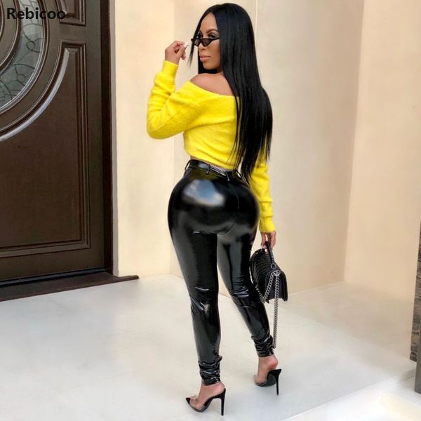 faux pu leather pants women trousers push up high waist skinny pants pencil autumn winter black female, Black;white
faux pu leather pants women trousers push up high waist skinny pants pencil autumn winter black female, Black;white