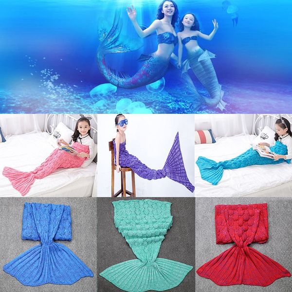140*70cm kids mermaid blanket mermaid tail knitted blankets sofa quilt rug sleeping sack knit blanket 9 color have in stock fa2682
140*70cm kids mermaid blanket mermaid tail knitted blankets sofa quilt rug sleeping sack knit blanket 9 color have in stock fa2682