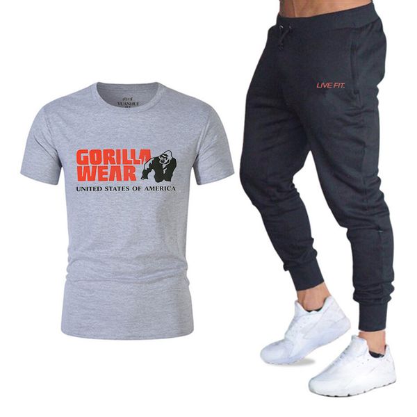 2 pieces set of men's sportswearsports suit gym fitness clothes running jogging sportswear exercise workout tights, Black;blue
2 pieces set of men's sportswearsports suit gym fitness clothes running jogging sportswear exercise workout tights, Black;blue