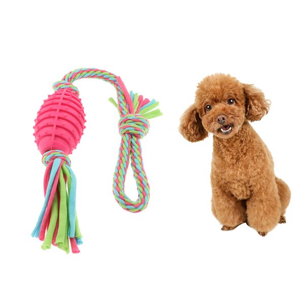 puppy dog cotton braided knot rope play ball chewing tug toy teeth cleaning,reduce destructive chewing behavior
puppy dog cotton braided knot rope play ball chewing tug toy teeth cleaning,reduce destructive chewing behavior