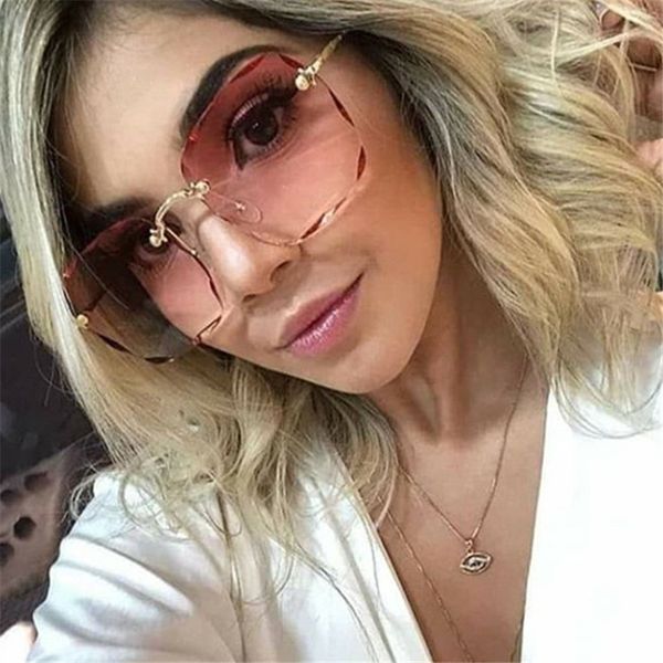 xojox oversized sunglasses women fashion square gradient sun glasses rimless eyeglasses shades for ladies uv400, White;black
xojox oversized sunglasses women fashion square gradient sun glasses rimless eyeglasses shades for ladies uv400, White;black