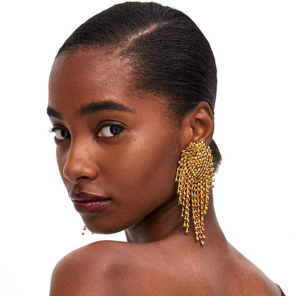 vodeshanliwen new design rhinestone long tassel earrings bohemian big dangle earrings for women fashion jewelry, Silver
vodeshanliwen new design rhinestone long tassel earrings bohemian big dangle earrings for women fashion jewelry, Silver