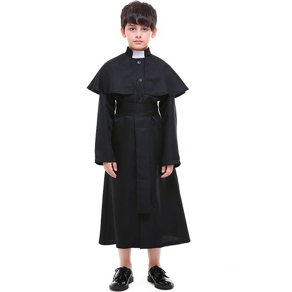 medieval costume renaissance monk priest clothing boy god father missionary robes clothes halloween party nun costume sets, Black;red
medieval costume renaissance monk priest clothing boy god father missionary robes clothes halloween party nun costume sets, Black;red