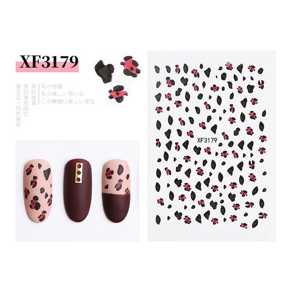 5 pcs nail art stickers diy manicure decoration decals accessories for women ldo99, Black
5 pcs nail art stickers diy manicure decoration decals accessories for women ldo99, Black