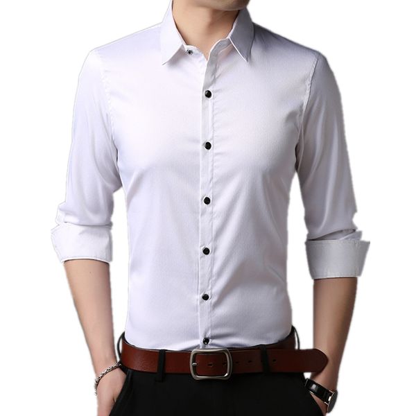 fashion formal shirts for men clothes male brand long sleeve business office work dress shirt pure color casual camisa masculina, White;black
fashion formal shirts for men clothes male brand long sleeve business office work dress shirt pure color casual camisa masculina, White;black