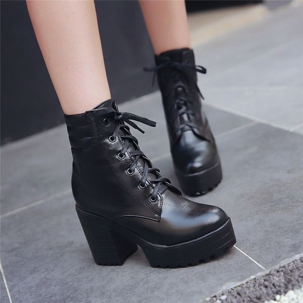 ymechic punk platform lace up ankle block heel boots white black chunky heels ladies plus size autumn shoes goth motorcycle boot
ymechic punk platform lace up ankle block heel boots white black chunky heels ladies plus size autumn shoes goth motorcycle boot