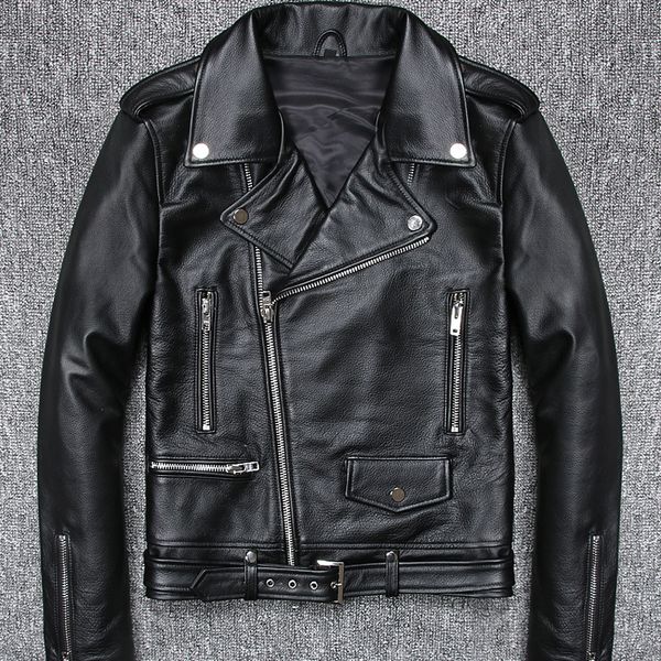 new popular men genuine leather jacket short slim black, leather jacket motorcycle cow skin young zipper
new popular men genuine leather jacket short slim black, leather jacket motorcycle cow skin young zipper