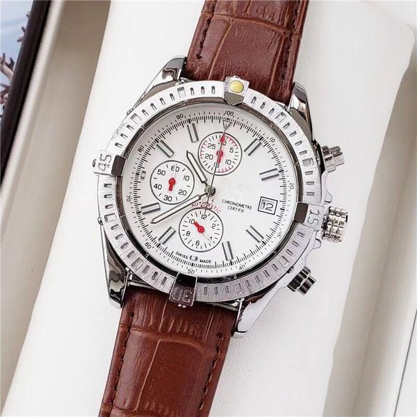 business men watch reloj hombre all dials work quartz watches men brand luxury man wristwatches leather male clock montre homme, Slivery;brown 
business men watch reloj hombre all dials work quartz watches men brand luxury man wristwatches leather male clock montre homme, Slivery;brown