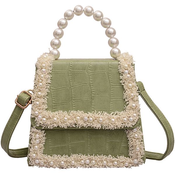 woman handbag sweet fashion new handbag pearl shoulder messenger bag