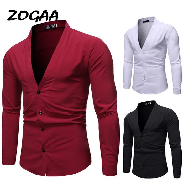 men's casual shirts zogaa 2021 spring and autumn fashion wild solid color collar long-sleeved shirt combination, White;black
men's casual shirts zogaa 2021 spring and autumn fashion wild solid color collar long-sleeved shirt combination, White;black