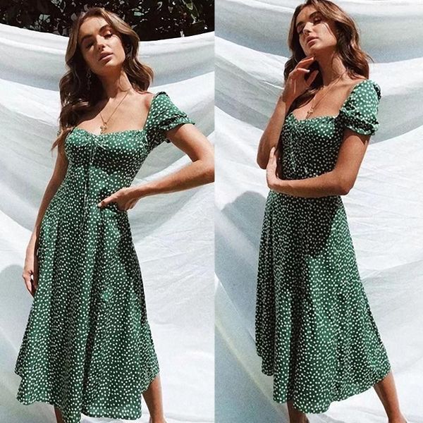 casual dresses summer printed long dress vintage puff sleeve square collar elegant backless girls female beach club party, Black;gray
casual dresses summer printed long dress vintage puff sleeve square collar elegant backless girls female beach club party, Black;gray