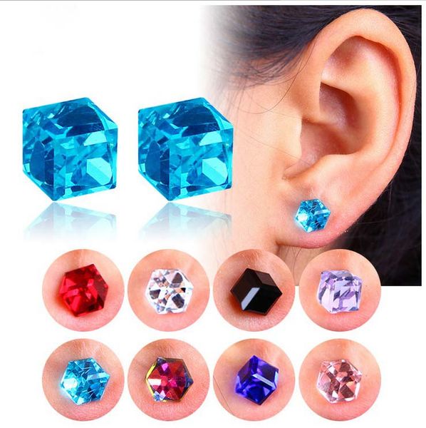crystal earring water cube health magnet color non perforated earrings for women strong magnetic iron ear jewelry 9 colors, Golden;silver
crystal earring water cube health magnet color non perforated earrings for women strong magnetic iron ear jewelry 9 colors, Golden;silver