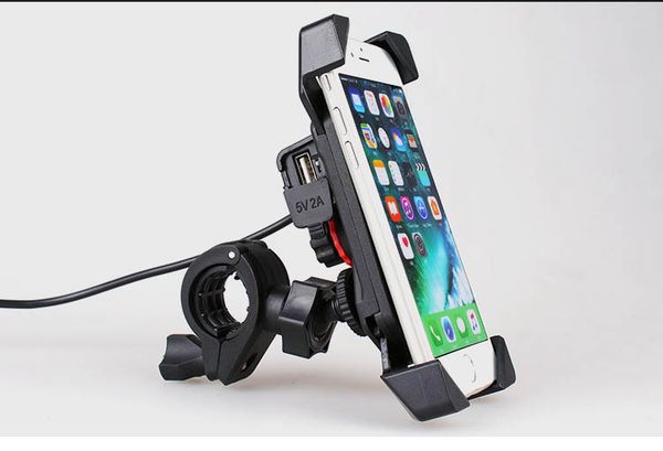 Motorcycle cell phone mount holder charger mobile phone bracket with u b holder for phone Motorcycle cell phone mount holder charger mobile phone bracket with u b holder for phone