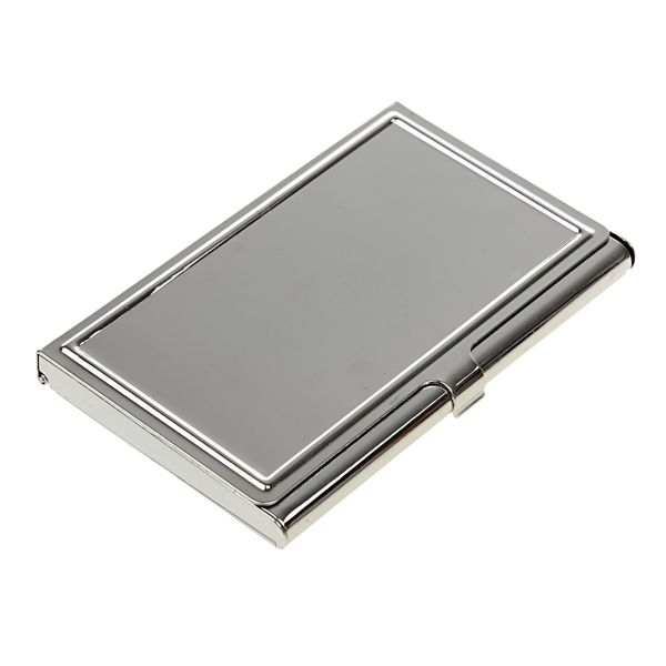 Portable Business Name Credit Id Card Case Metal & Stainless Steel Mini Pocket Box