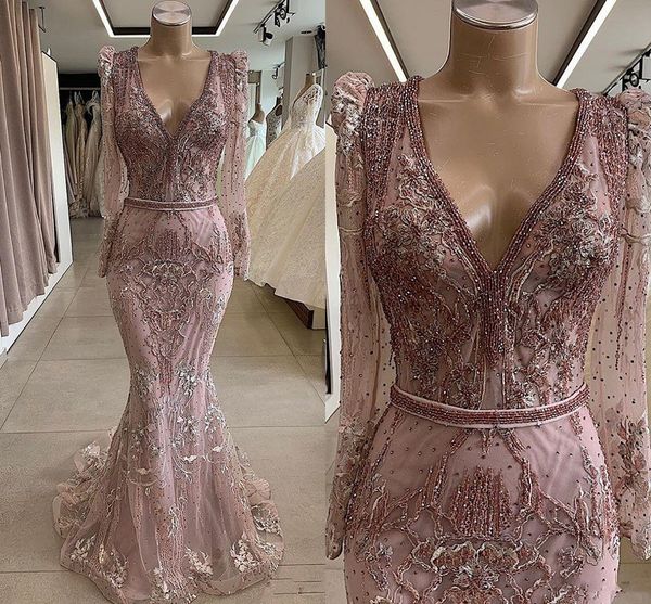 lavender luxury mermaid evening pageant dresses with long sleeve 2020 v-neck lace beaded embroidery african dubai occasion prom gowns, Black;red
lavender luxury mermaid evening pageant dresses with long sleeve 2020 v-neck lace beaded embroidery african dubai occasion prom gowns, Black;red