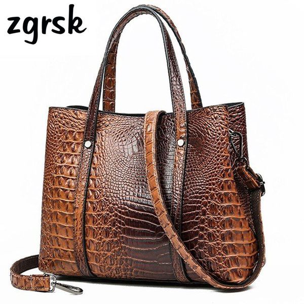 casual tote bag crocodile leather handbags women bags handbags ladies crossbody hand bags for women