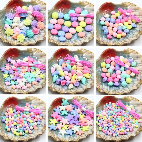 35g acrylic jewelry accessories diy handmade materials beads spring candy mix color scrub granules loose beads, Black
35g acrylic jewelry accessories diy handmade materials beads spring candy mix color scrub granules loose beads, Black