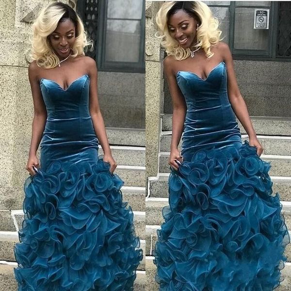 Saudi Arabic Ruffles Prom Dresses With Sweetheart Ruffles Skirt Mermaid Evening Dress Floor Length Custom Made Women Formal Party Gowns
Saudi Arabic Ruffles Prom Dresses With Sweetheart Ruffles Skirt Mermaid Evening Dress Floor Length Custom Made Women Formal Party Gowns