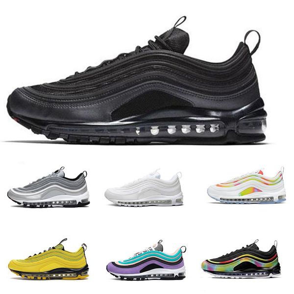 2020 men women running shoes 97 triple black silver bullet tie dye bright citron undefeated red leopard mens trainer fashion sports sneakers
2020 men women running shoes 97 triple black silver bullet tie dye bright citron undefeated red leopard mens trainer fashion sports sneakers