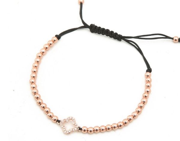 gold silver micro pave cz cubic zirconia rope adjusted copper beads bracelet gdf4e clover charm braided bangles women, Black
gold silver micro pave cz cubic zirconia rope adjusted copper beads bracelet gdf4e clover charm braided bangles women, Black