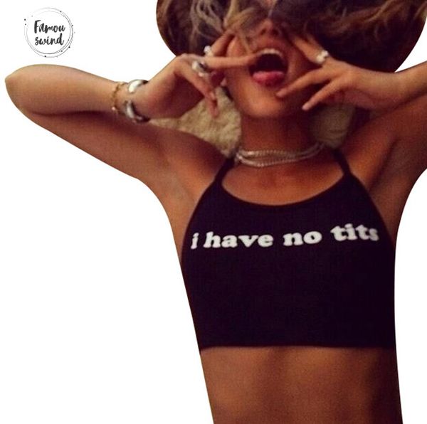 summer sexy женщина camis обрезанной одежда бюстгальтер crop top crop забавных писем я не сиськи бретельки tops 100% хлопка, White
summer sexy женщина camis обрезанной одежда бюстгальтер crop top crop забавных писем я не сиськи бретельки tops 100% хлопка, White