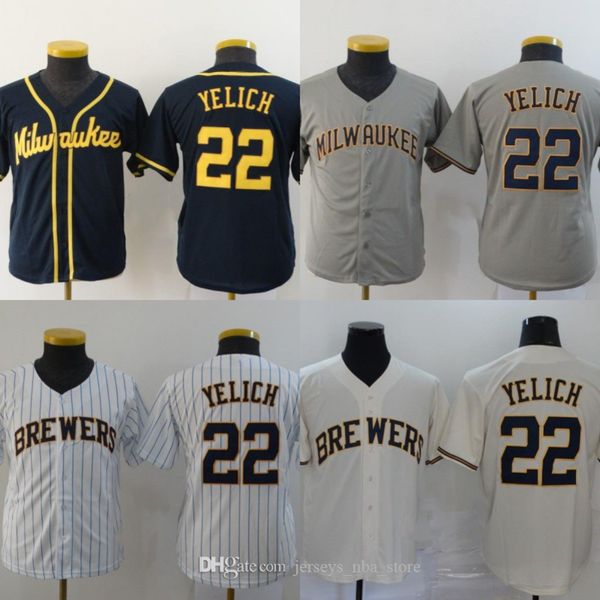 youth milwaukee 22 christian yelich jersey kids all stitched baseball jerseys cream white grey navy fast shipping 04, Blue;black
youth milwaukee 22 christian yelich jersey kids all stitched baseball jerseys cream white grey navy fast shipping 04, Blue;black