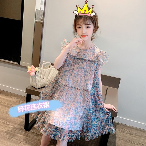 girls dress 2020 summer new zhong da tong korean version of the western style floral wang sha qun fashion princess dress tide, Red;yellow
girls dress 2020 summer new zhong da tong korean version of the western style floral wang sha qun fashion princess dress tide, Red;yellow