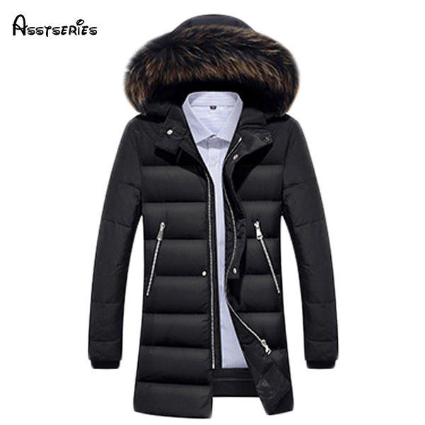 men's down jacket fur collar coat stylish winter jacket men long waterproof parka down coat for man 200hfx, Black
men's down jacket fur collar coat stylish winter jacket men long waterproof parka down coat for man 200hfx, Black