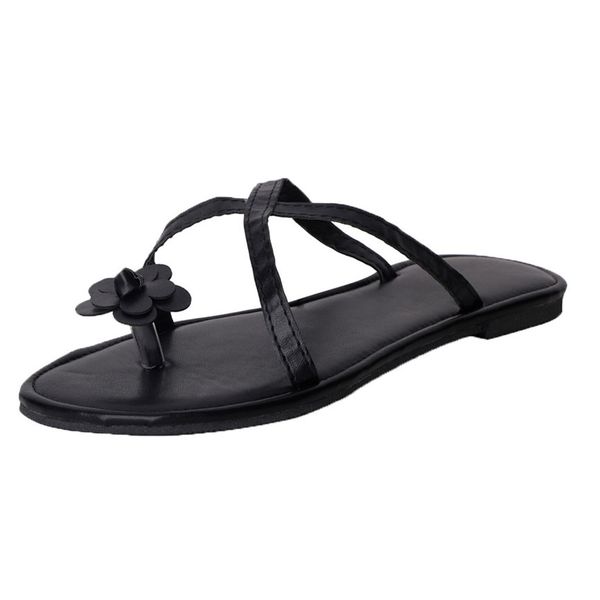 sandal women 's summer women's flowers flat-bottomed sandals summer flip-flops open toe beach slippers, Black
sandal women 's summer women's flowers flat-bottomed sandals summer flip-flops open toe beach slippers, Black