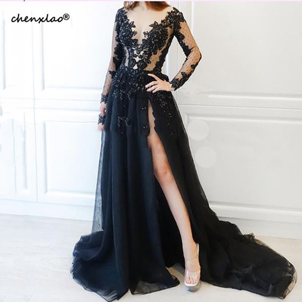 navy blue evening dresses 2019 a-line v-neck tulle appliques lace beaded islamic dubai kaftan saudi arabic long evening gown, White;black
navy blue evening dresses 2019 a-line v-neck tulle appliques lace beaded islamic dubai kaftan saudi arabic long evening gown, White;black