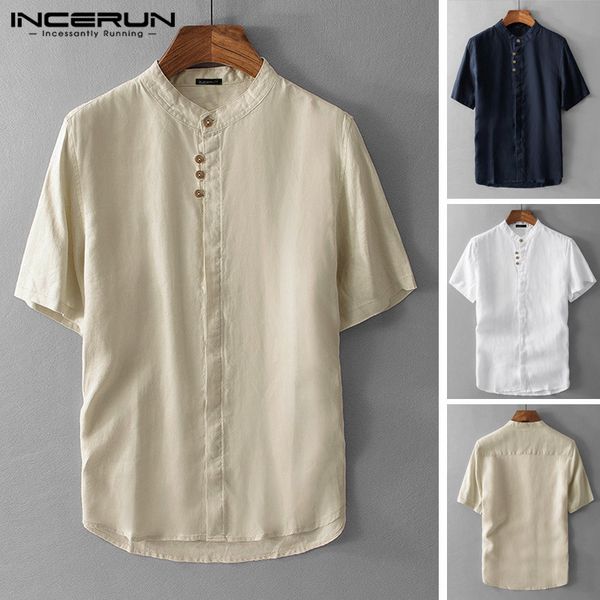 2020 cotton shirt men harajuku short sleeve button breathable stand collar plain chemise streetwear casual brand shirts incerun, White;black
2020 cotton shirt men harajuku short sleeve button breathable stand collar plain chemise streetwear casual brand shirts incerun, White;black