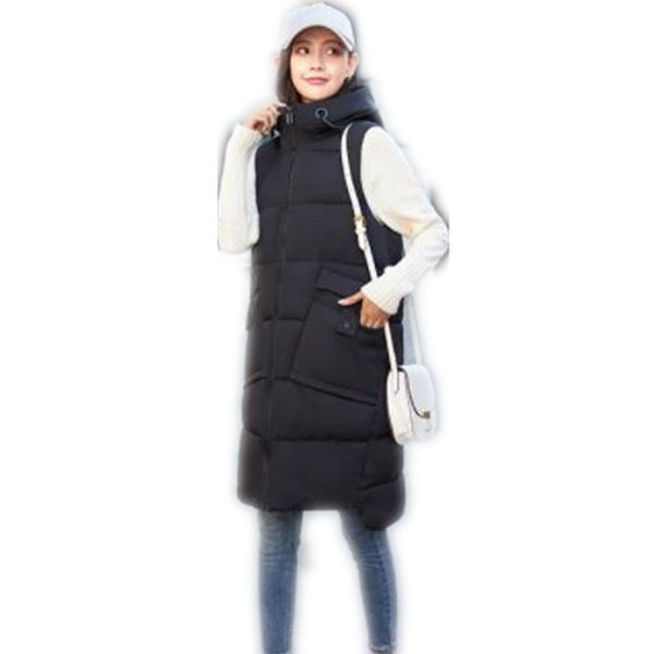 new arrival women vest autumn 2019 winter down cotton waistcoat hooded medium-long thick cotton-padded coat casual vest h128, Black;white
new arrival women vest autumn 2019 winter down cotton waistcoat hooded medium-long thick cotton-padded coat casual vest h128, Black;white