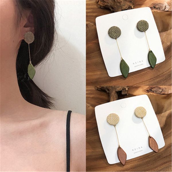 2019 new korean geometric circle leaf shape wooden style long drop earrings for women accessories gifts drop shipping, Golden
2019 new korean geometric circle leaf shape wooden style long drop earrings for women accessories gifts drop shipping, Golden
