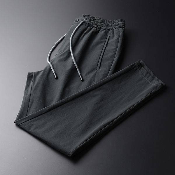 new men casual slim young people's fashion draw string simple breathable pants grey men's trousers plus size, Black
new men casual slim young people's fashion draw string simple breathable pants grey men's trousers plus size, Black
