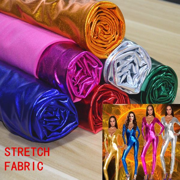 1m*1.5m stretch shiny gold foil bronzing spandex fabric material pu glossy leather fabric for diy stage cosplay costume dress, Black;white
1m*1.5m stretch shiny gold foil bronzing spandex fabric material pu glossy leather fabric for diy stage cosplay costume dress, Black;white
