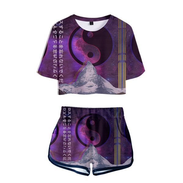 women's two piece pants 2021 vaporwave fashion trends style electronic dance music pieces sets women harajuku t-shirts shorts clothes, White
women's two piece pants 2021 vaporwave fashion trends style electronic dance music pieces sets women harajuku t-shirts shorts clothes, White