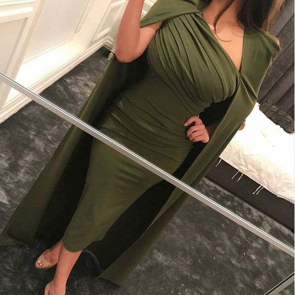 2020 plus size hunter green cape arabic african prom dresses long mermaid muslim evening gowns, Black
2020 plus size hunter green cape arabic african prom dresses long mermaid muslim evening gowns, Black