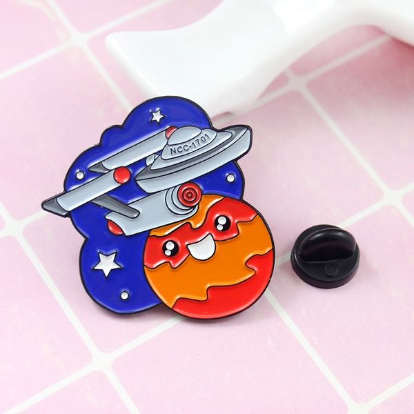 spaceship blue planet orange gray personality creative brooch cartoon special tide new lapels denim badge pins
spaceship blue planet orange gray personality creative brooch cartoon special tide new lapels denim badge pins