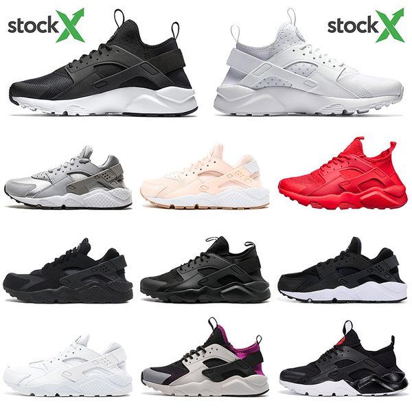 with socks huarache 4.0 1.0 men women running shoes stock x surface breathable triple black outdoor athletic jogging sneakers, White;red
with socks huarache 4.0 1.0 men women running shoes stock x surface breathable triple black outdoor athletic jogging sneakers, White;red