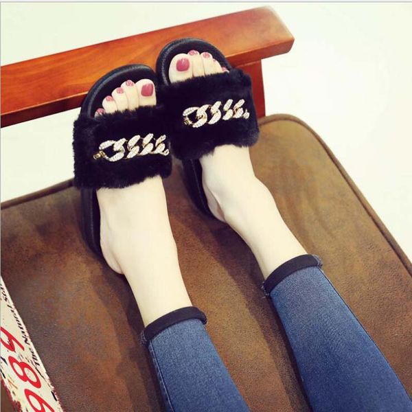 womens slippers ladies slip on sliders fluffy faux fur flat slipper flip flop sandal casual soft sole shoes woman zapatos mujer, Black
womens slippers ladies slip on sliders fluffy faux fur flat slipper flip flop sandal casual soft sole shoes woman zapatos mujer, Black