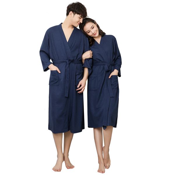 Hot Sale Summer Couple Bathrobe Long Kimono Bath Robe Men Thin Loose Plus Size Robes Male Dressing Gown for Mens Cotton Robes, Black;brown 
Hot Sale Summer Couple Bathrobe Long Kimono Bath Robe Men Thin Loose Plus Size Robes Male Dressing Gown for Mens Cotton Robes, Black;brown