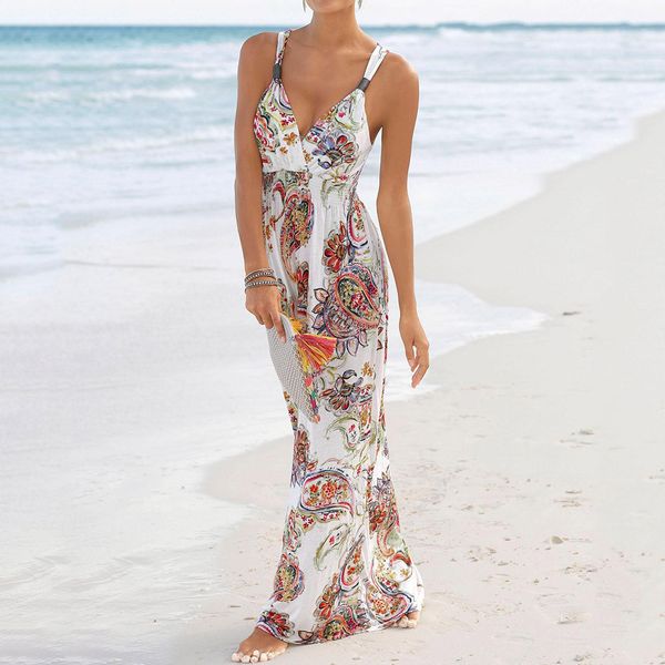 dress women backless sleeveless dress slim cocktail bodycon print long boho summer party dresses women vestidos veran, Black;gray
dress women backless sleeveless dress slim cocktail bodycon print long boho summer party dresses women vestidos veran, Black;gray