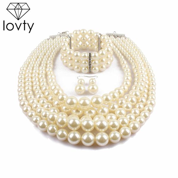 lovty pearl jewelry earrings necklace set pearl pendant necklace party fashion style pendant with stud earring, Silver
lovty pearl jewelry earrings necklace set pearl pendant necklace party fashion style pendant with stud earring, Silver