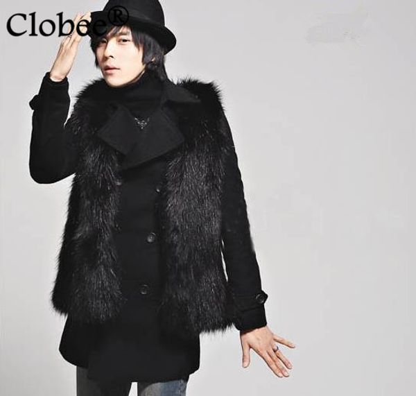 2020 male faux fur vest jaqueta masculina waistcoat winter furry fake fur colete de pele leisure plus size vest d20, Black
2020 male faux fur vest jaqueta masculina waistcoat winter furry fake fur colete de pele leisure plus size vest d20, Black