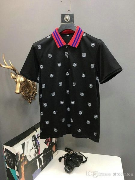 2020 summer polo t shirt for men with branded tiger head designer shirts luxury short sleeve tshirt brand mens clothing tee m-3xl, White;black
2020 summer polo t shirt for men with branded tiger head designer shirts luxury short sleeve tshirt brand mens clothing tee m-3xl, White;black