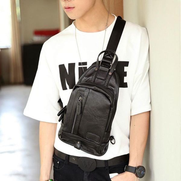 2018 new men's handbag pu leather sling chest bag travel motorcycle shoulder cross body messenger pack
2018 new men's handbag pu leather sling chest bag travel motorcycle shoulder cross body messenger pack